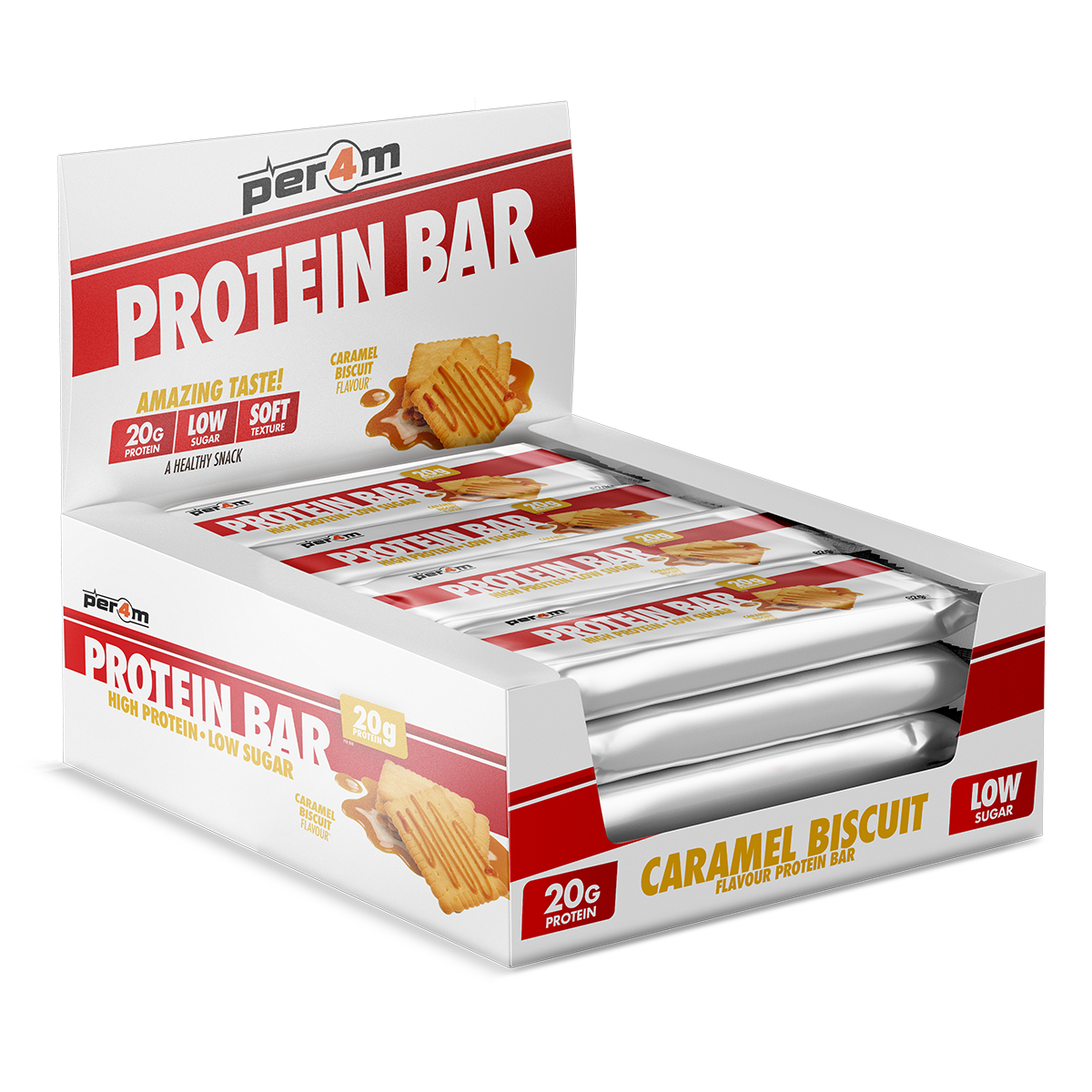 Protein Bars Caramel Biscuit