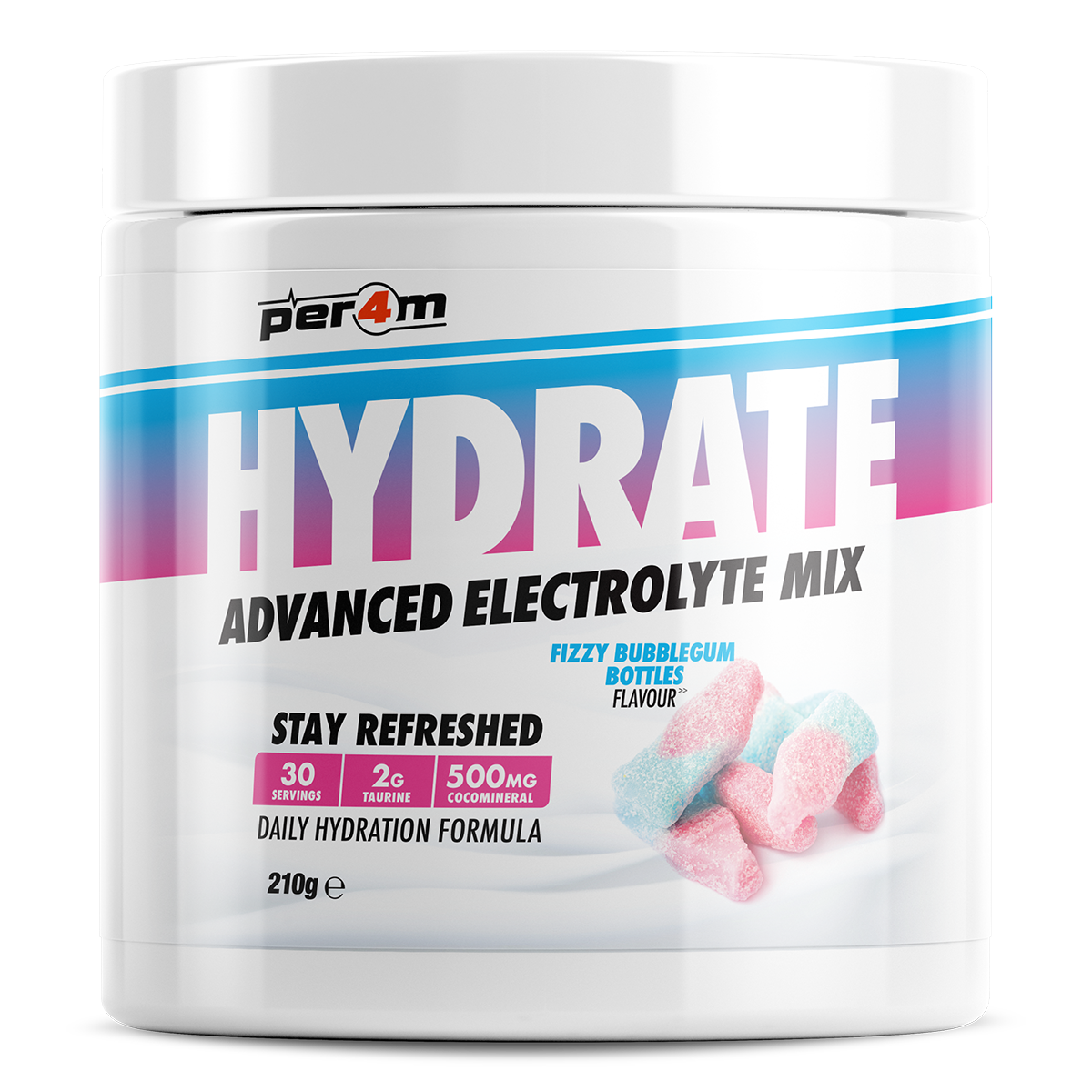 Hydrate Electrolyte Mix Fizzy Bubblegum Bottles