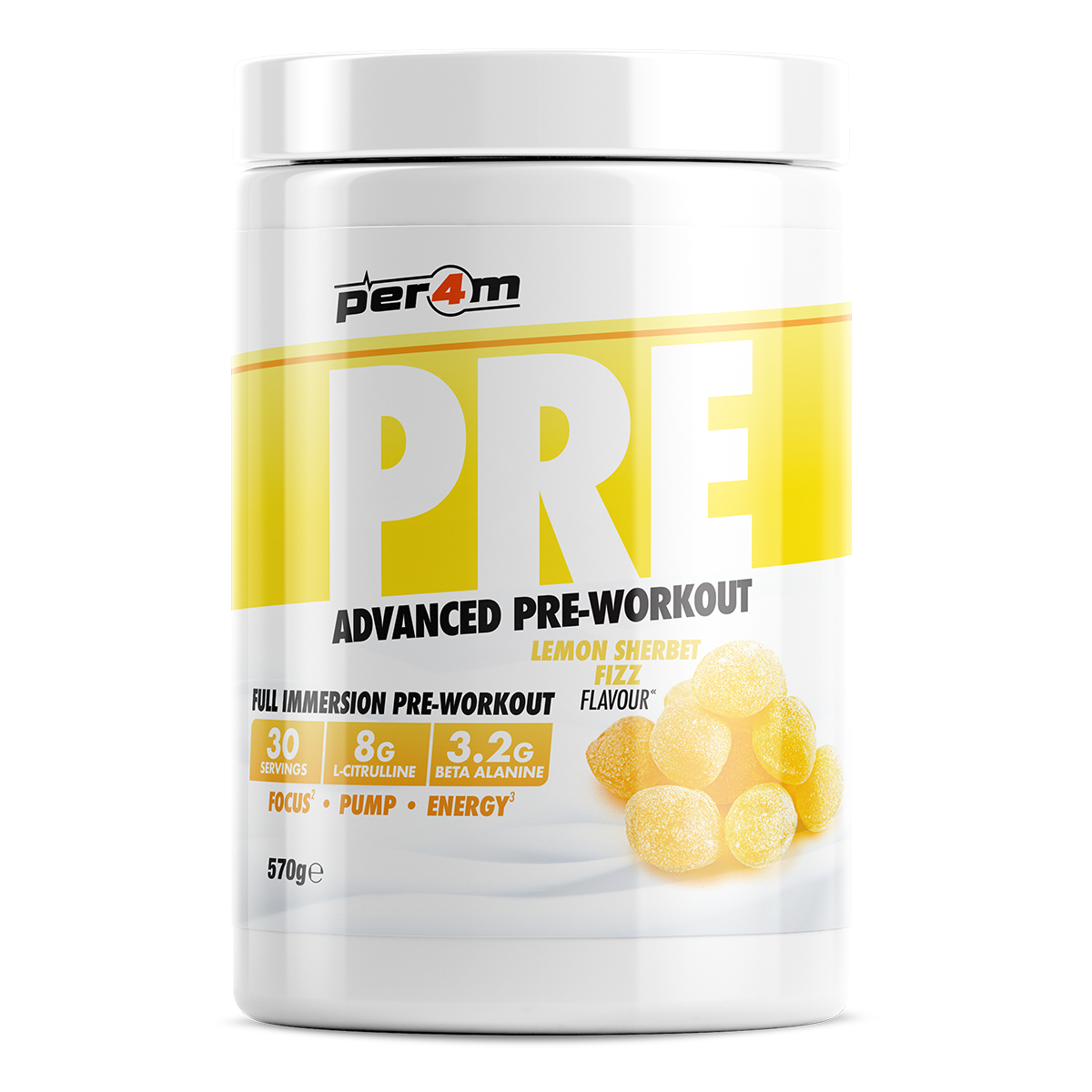 Pre-Workout Stim Lemon Sherbet Fizz